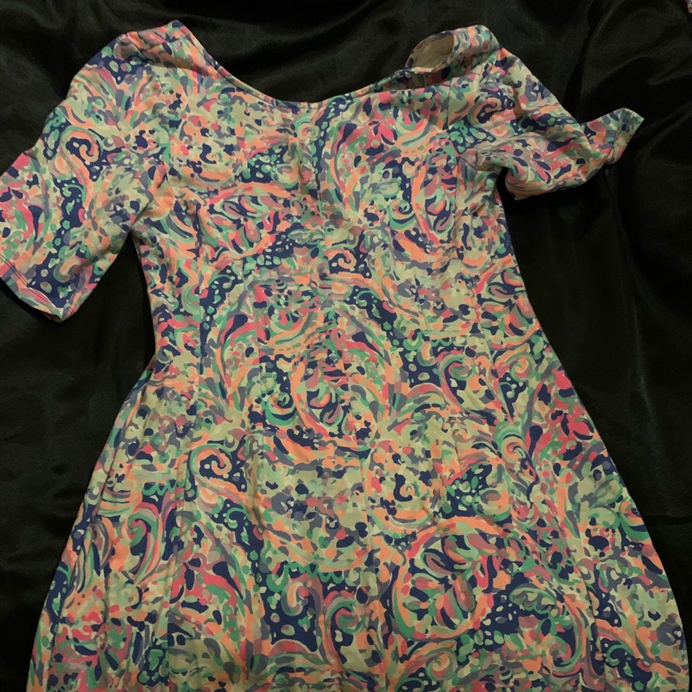 Illy Pulitzer a-line cotton dress with stretch